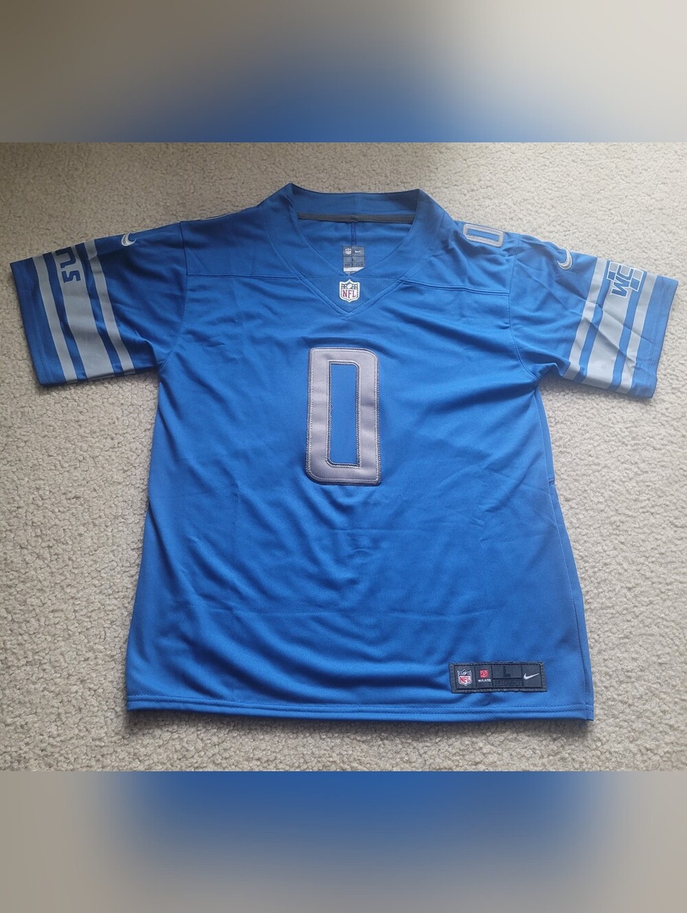 Detroit Lions Jahmyr Gibbs #0 Stitched NFL Jersey Youth L